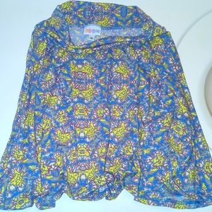 LulaRoe Floral Girl's Skirt Size 8